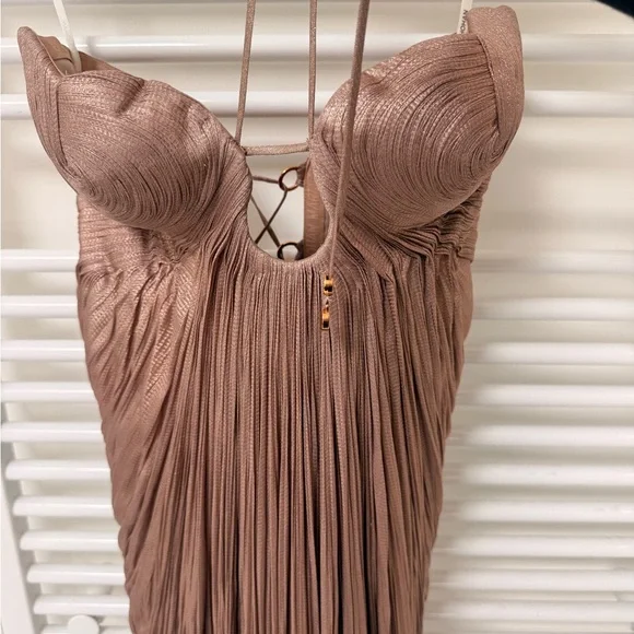 Maria Lucia Hohan “Lissandra” Gown – Creme Brulee – Size 40 (US 6) - Picture 10 of 10